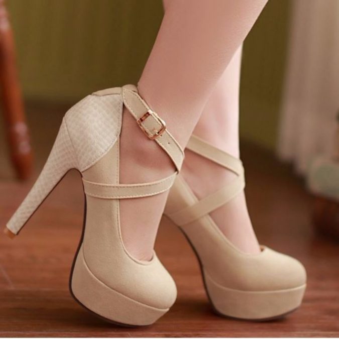 Criss Cross Ankle Buckle Strap High Heel Shoes 5 Stylish Women Shoe Trends - 11