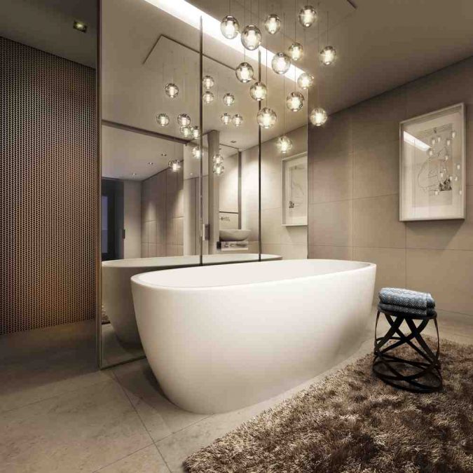 Feng-Shui-Bathroom-Decor-675x675 Latest Trends: Best 27+ Bathroom Mirror Designs