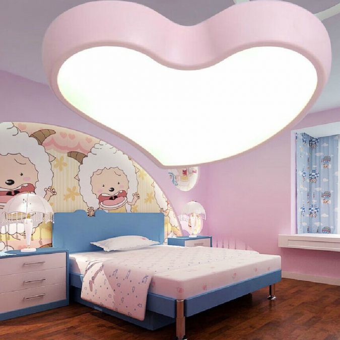 LED-shaped-light-675x675 20+ Best Ceiling Lamp Ideas for Kids’ Rooms in 2022
