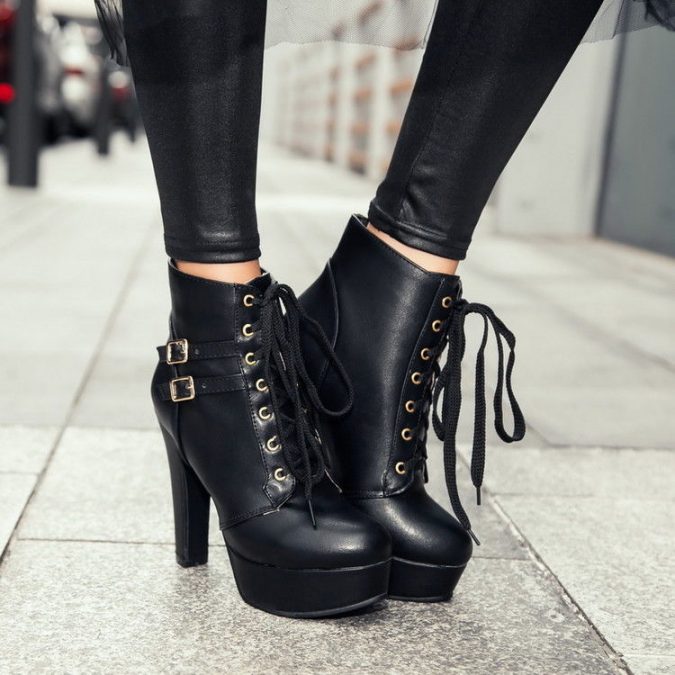 Lace up women boots 5 Stylish Women Shoe Trends - 26