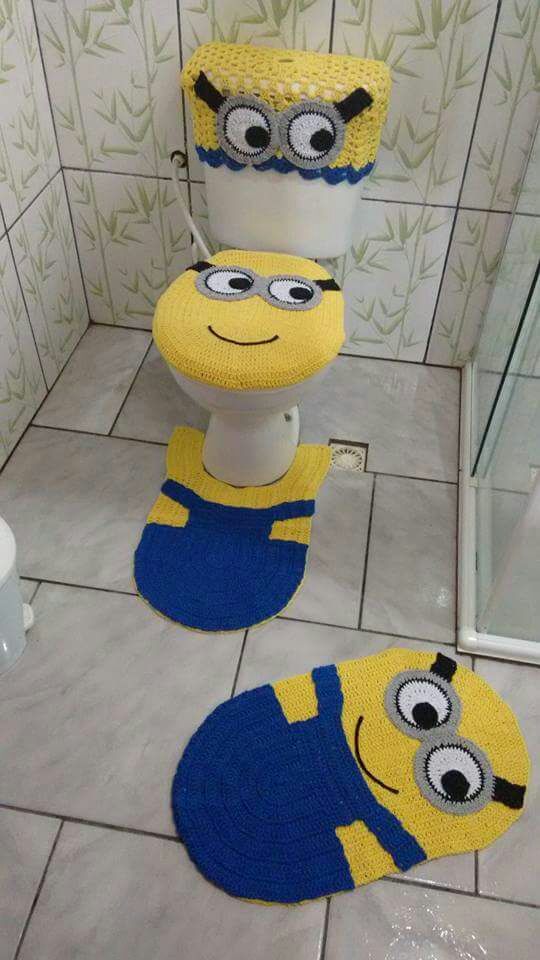 Minions bathroom rug2 25+ Cutest Kids Bathroom Rugs - 2