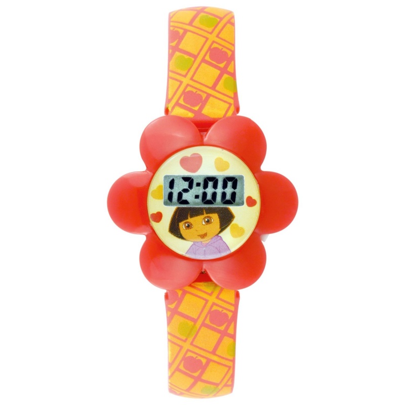 Orange-Flower-Digital-Dora-Watch1 75 Amazing Kids Watches Designs