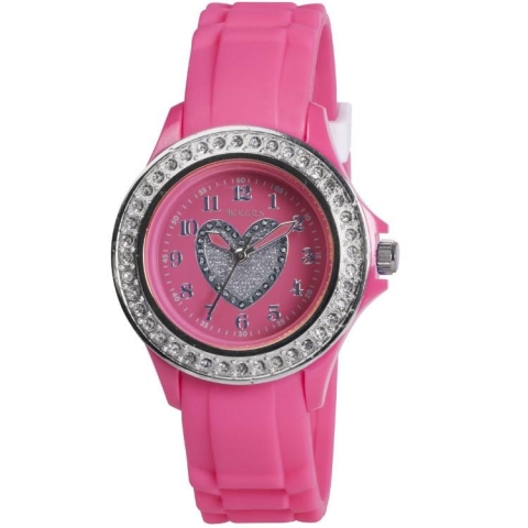 TK0050-pink-silicone-childrens-watch-with-heart-and-crystals-by-Tikkers 75 Amazing Kids Watches Designs