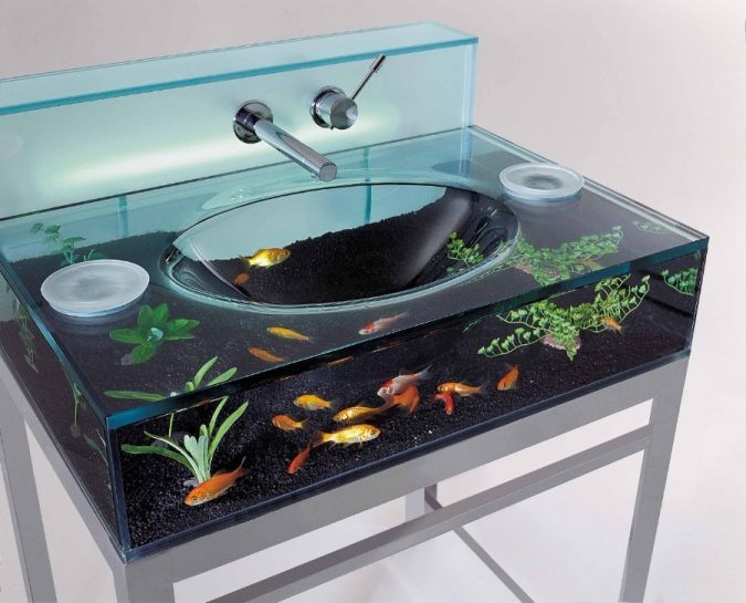 Top 10 Modern Bathroom Sink Design Ideas 18 aquarium bathroom sink Top 10 Modern Bathroom Sink Design Ideas - 18