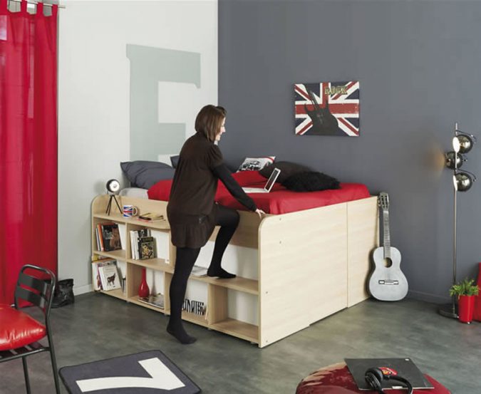 built-up-drawers-675x553 30+ Best Design Ideas for Teens’ Bedrooms