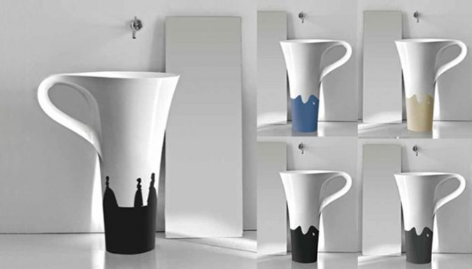 Top 10 Modern Bathroom Sink Design Ideas 9 coffee cup sink Top 10 Modern Bathroom Sink Design Ideas - 9