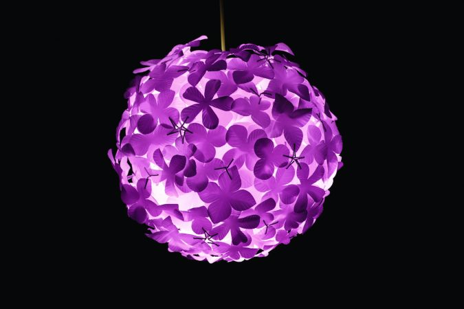colorful-paper-lantern-flowerball-675x450 20+ Best Ceiling Lamp Ideas for Kids’ Rooms in 2022