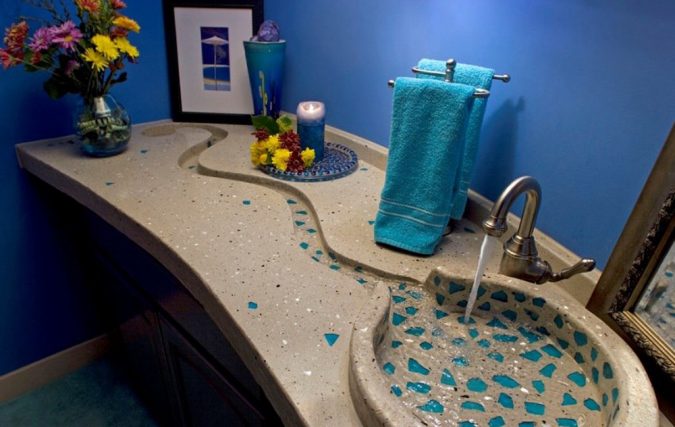Top 10 Modern Bathroom Sink Design Ideas 17 concrete bathroom sink Top 10 Modern Bathroom Sink Design Ideas - 17