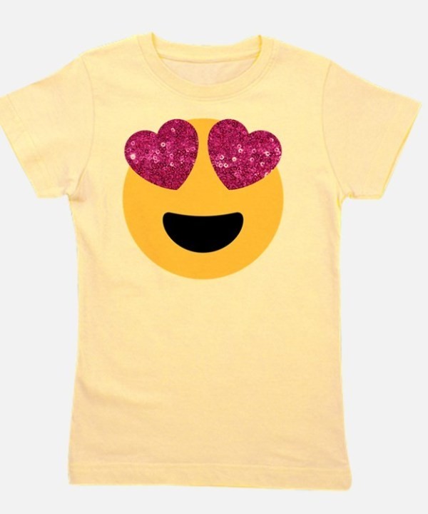 Cute emoji tee for girls 