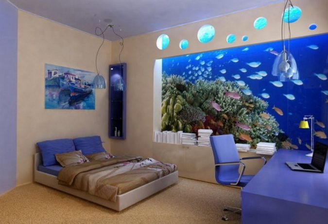 fish tank decor3 30+ Best Design Ideas for Teens’ Bedrooms - 31