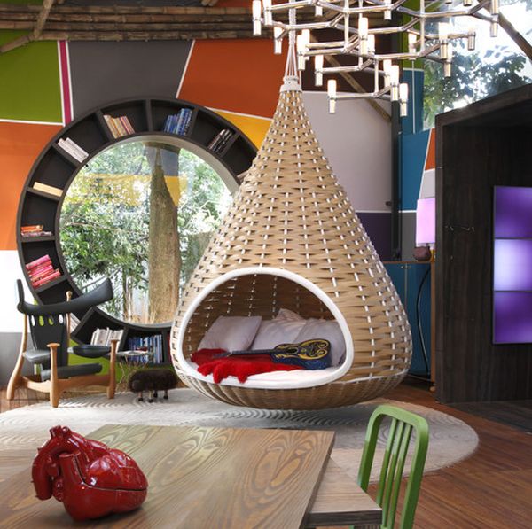 hanging bed 30+ Best Design Ideas for Teens’ Bedrooms - 17
