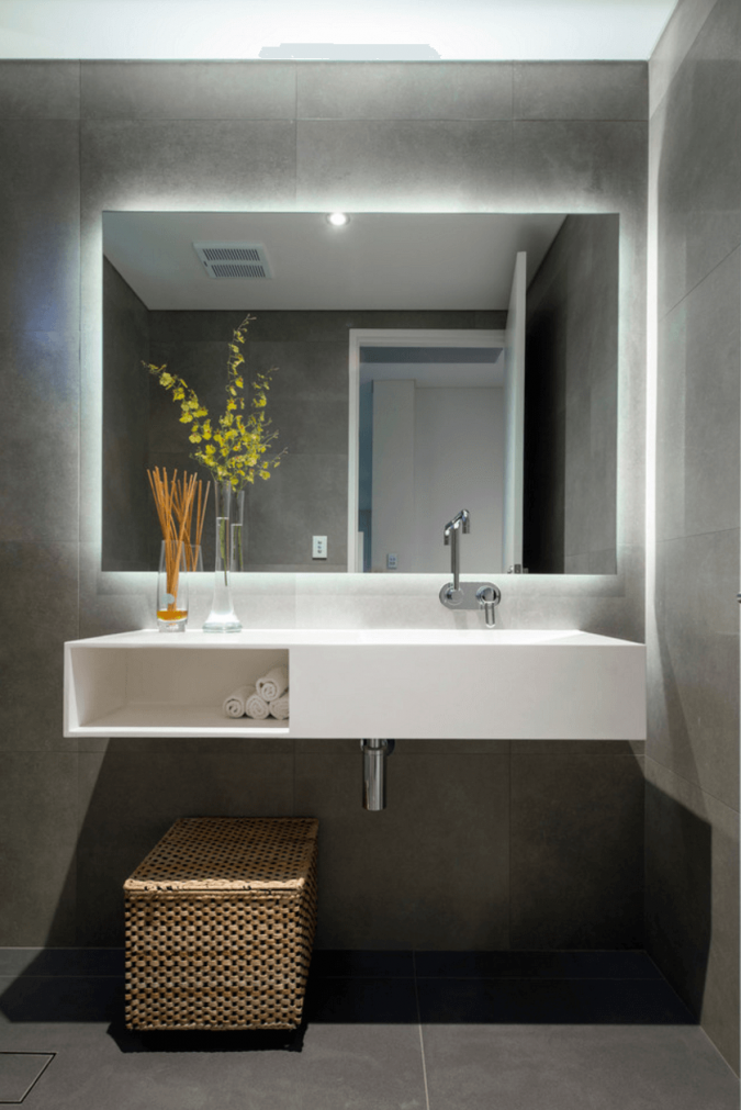 illuminated large bathroom mirror Latest Trends: Best 27+ Bathroom Mirror Designs - 20