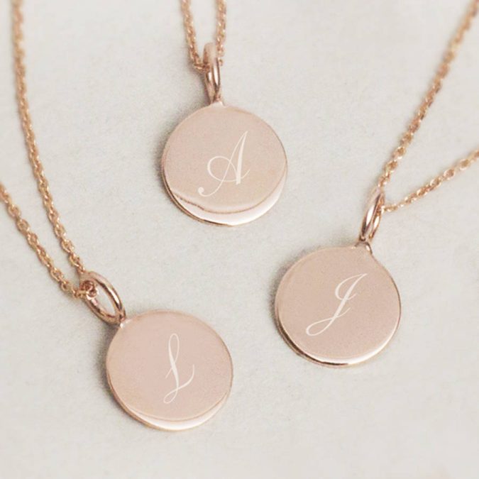 initialed necklace 6 Hottest Necklace Trends For Summer - 21