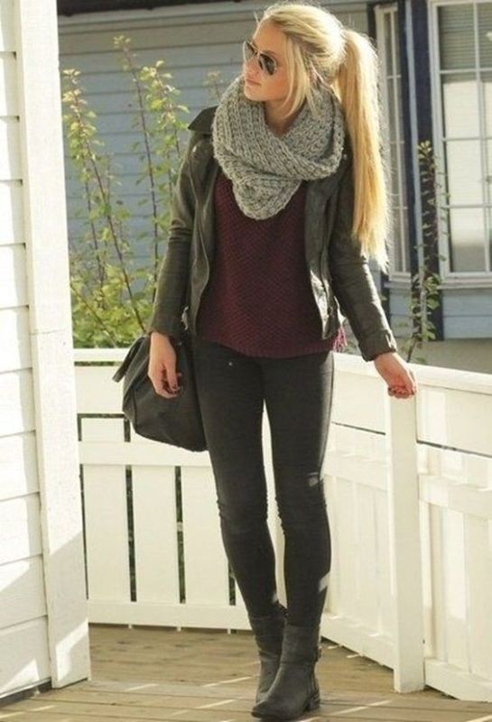 20+ Catchiest Scarf Trends for Women 32 knit-scarves-5