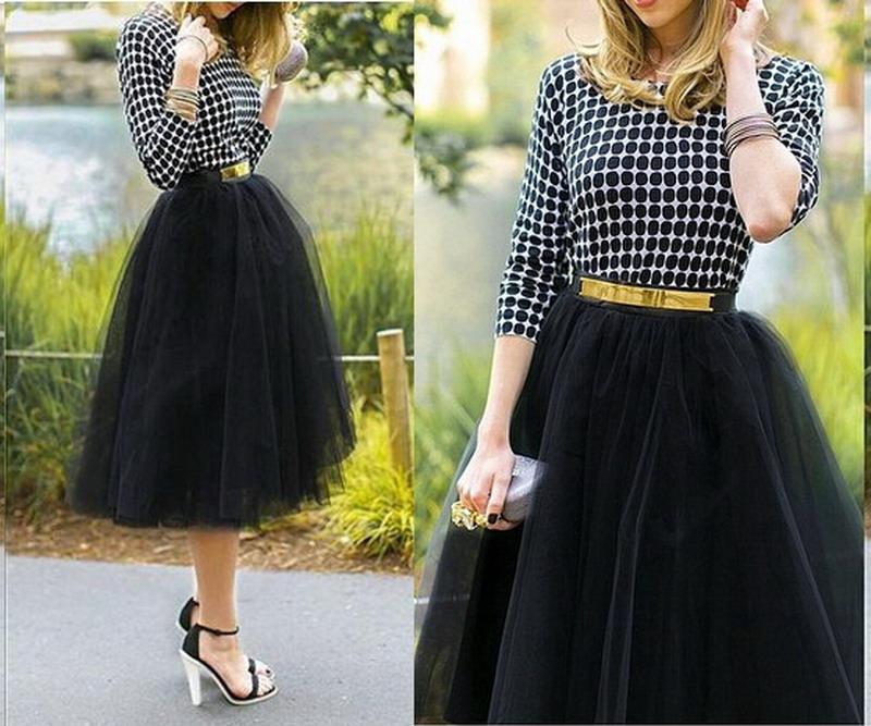 25+ Women Engagement Outfit Ideas Coming 42 ladies-tulle-skirt-puff-midi-calf-skirts