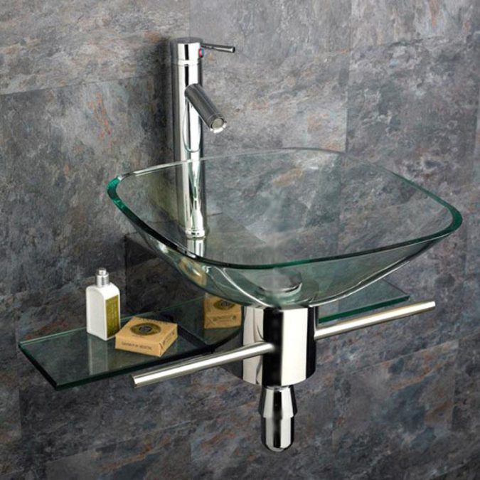 Top 10 Modern Bathroom Sink Design Ideas 16 square glass sink2 Top 10 Modern Bathroom Sink Design Ideas - 16