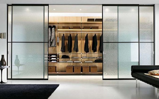 transparent-glass-wardrobe-675x422 Most Stylish 6 Bedroom Wardrobes Design Ideas