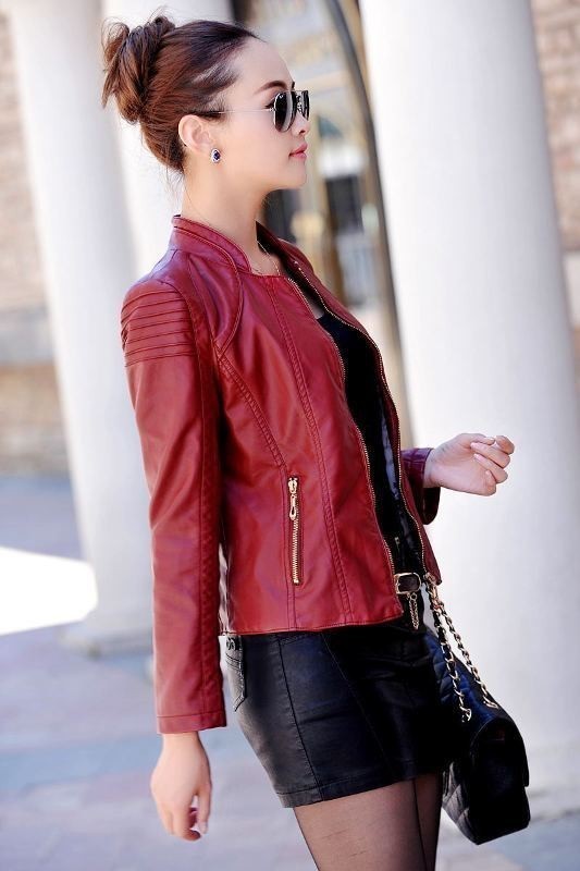 women-leather-jackets-2017-21 80+ Most Stylish Leather Jacket Trends for Women (Updated List)