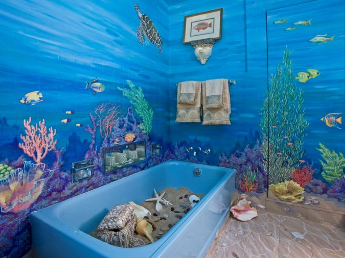 Amazing-Nautical-Bathroom-Decor-675x506 5 Bathroom Designs of kids' Dreams