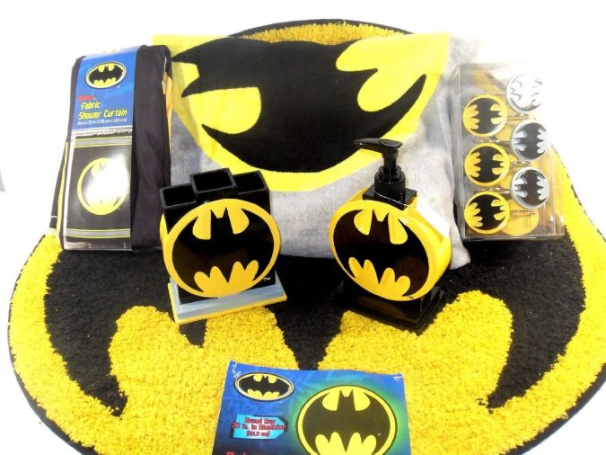 Batman bath rug2 25+ Cutest Kids Bathroom Rugs - 21
