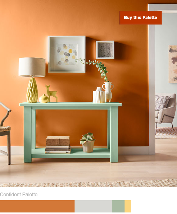 25+ Elegant Orange Bedroom Decor Ideas 10 behr-confident-orange-2017