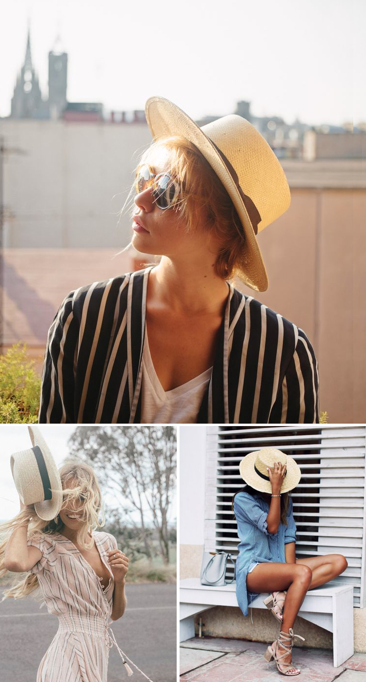 Boater Sun Hat1 10 Women’s Hat Trends For Summer - 14