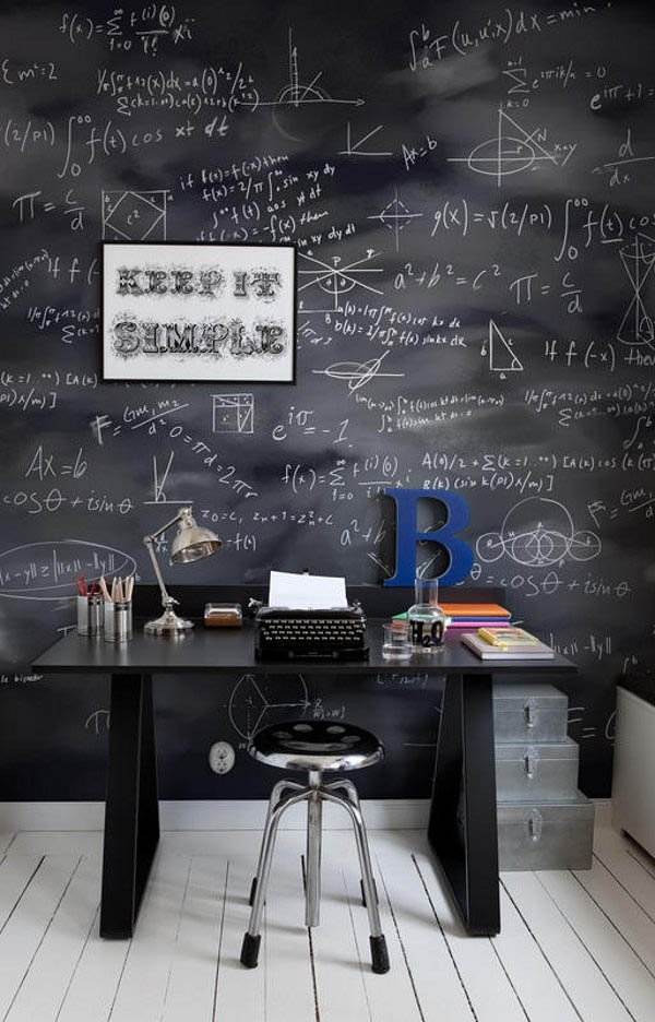 8 Highest Rated Office Decoration Designs 24 Chalkboard Walls3 8 Highest Rated Office Decoration Designs - 24