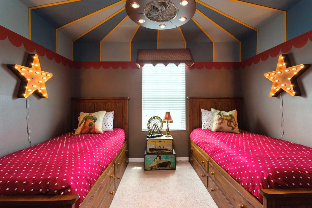 Circus-Bedroom 25+ Most Fabulous Kid’s Bedrooms Design Ideas in 2020