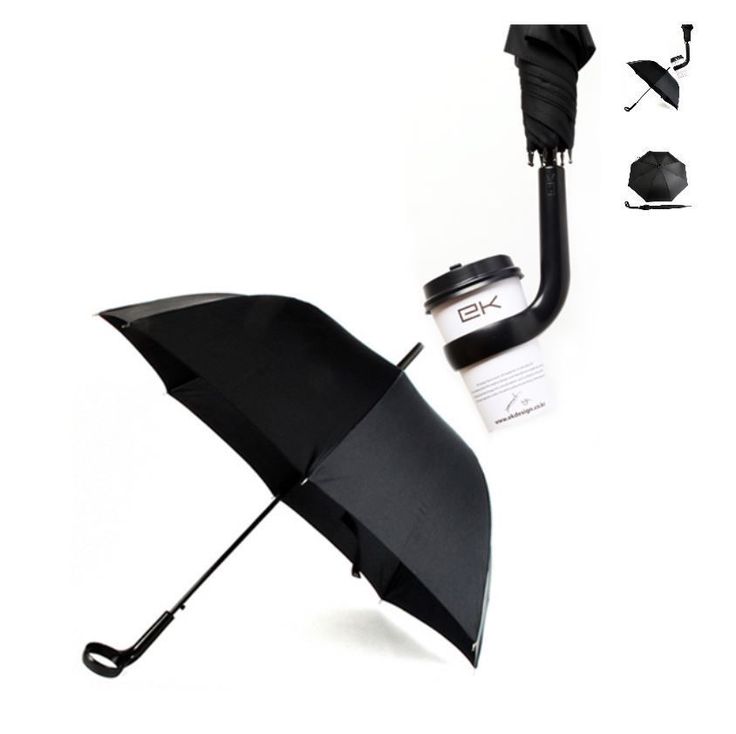 Coffee-Holder-Umbrella2 15 Unusual Umbrellas Design Ideas