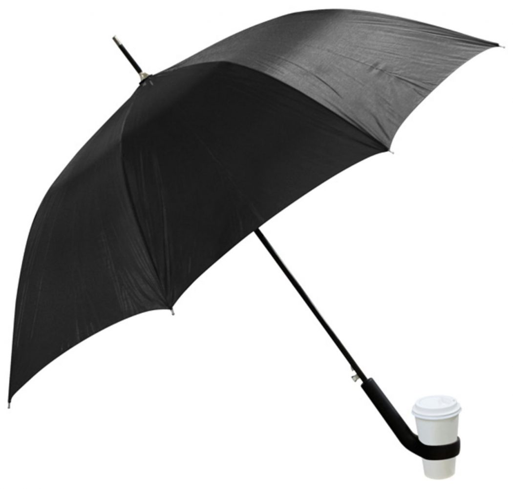 Coffee-Holder-Umbrella3 15 Unusual Umbrellas Design Ideas