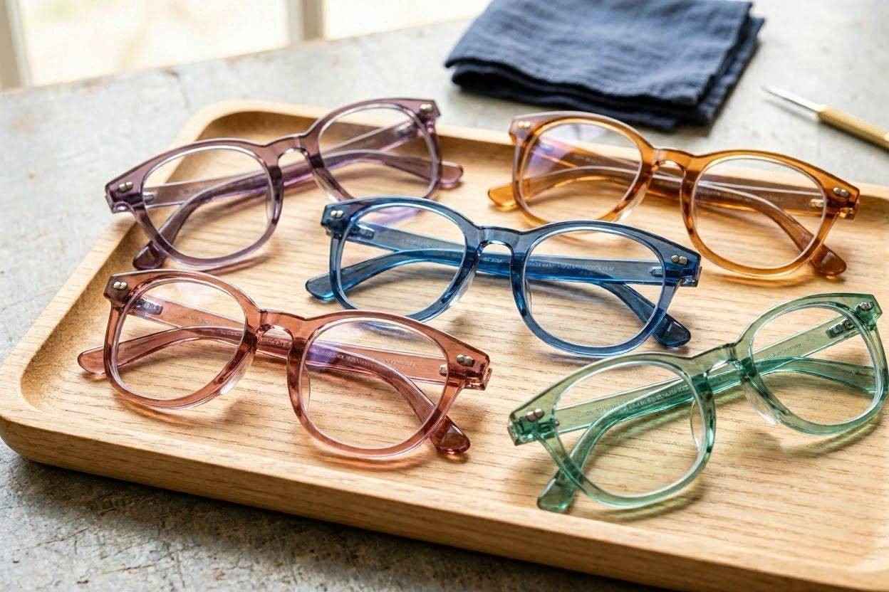 Colored Transparent glasses Frames Top 20 Best Eyewear Trends for Men and Women - 14