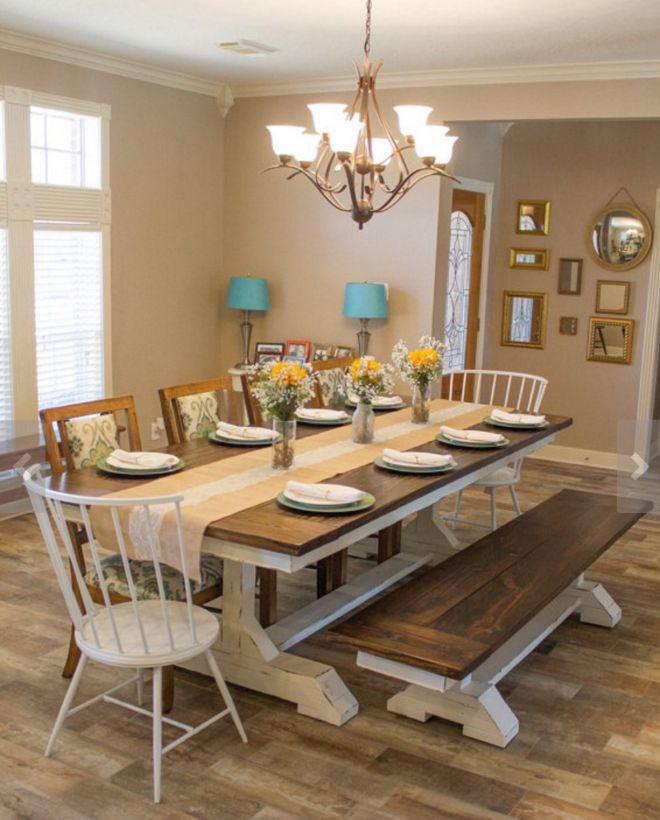 Dine like you are in a farmhouse3 15+ Best Luxurious and Modern Dining Room Design - 23
