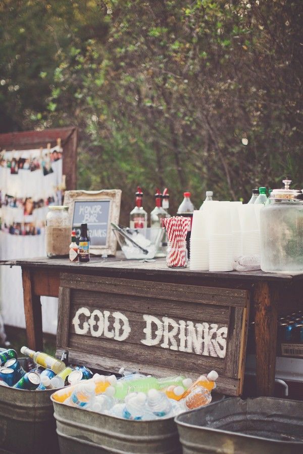 10 Hottest Outdoor Wedding Ideas 28 Drink Coolers4 10 Hottest Outdoor Wedding Ideas - 28