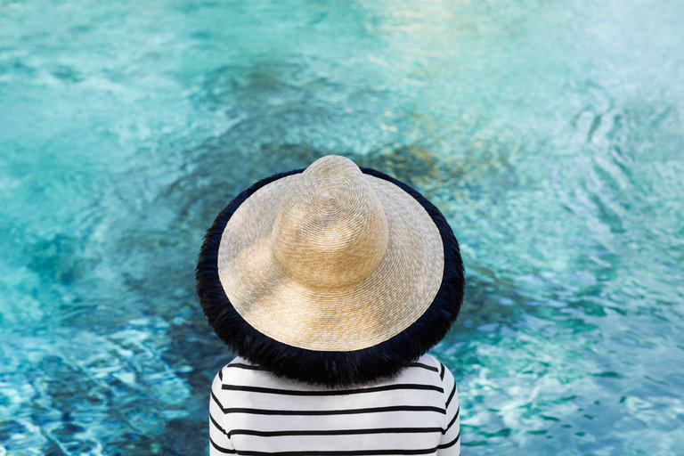 Fringed White Hat With Black Band2 10 Women’s Hat Trends For Summer - 36