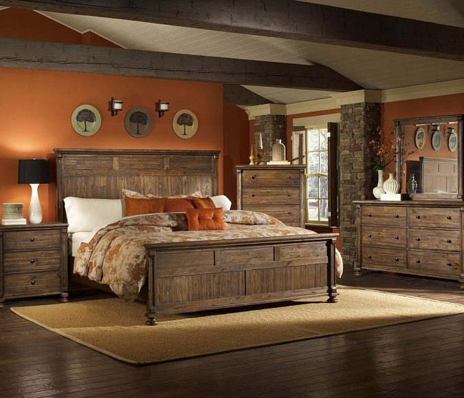 25+ Elegant Orange Bedroom Decor Ideas 19 homelegance-ardenwood-66-inch-dresser-in-natural-09