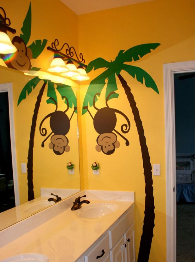 Jungle bathroom4 1 5 Bathroom Designs of kids' Dreams - 21