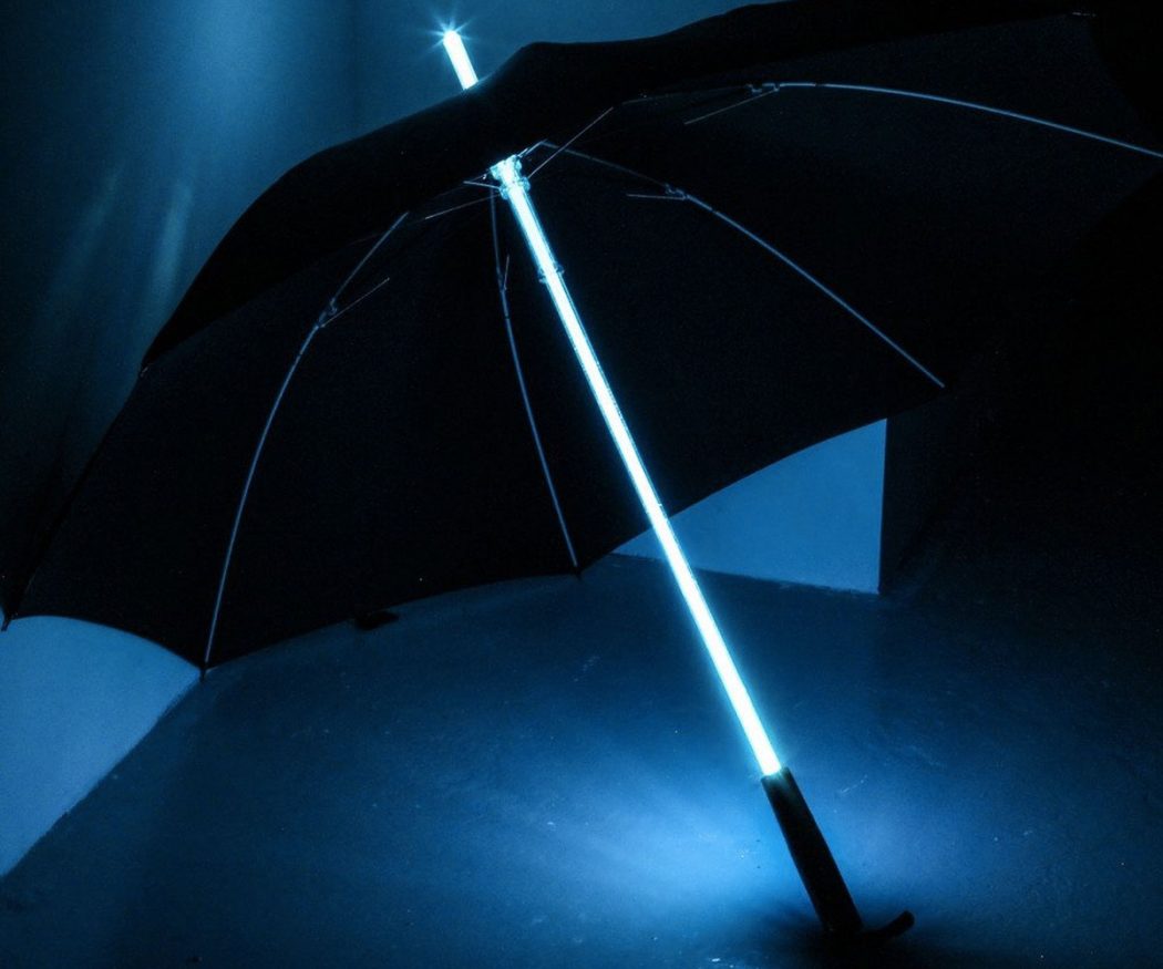Light-Saber-Umbrella3 15 Unusual Umbrellas Design Ideas