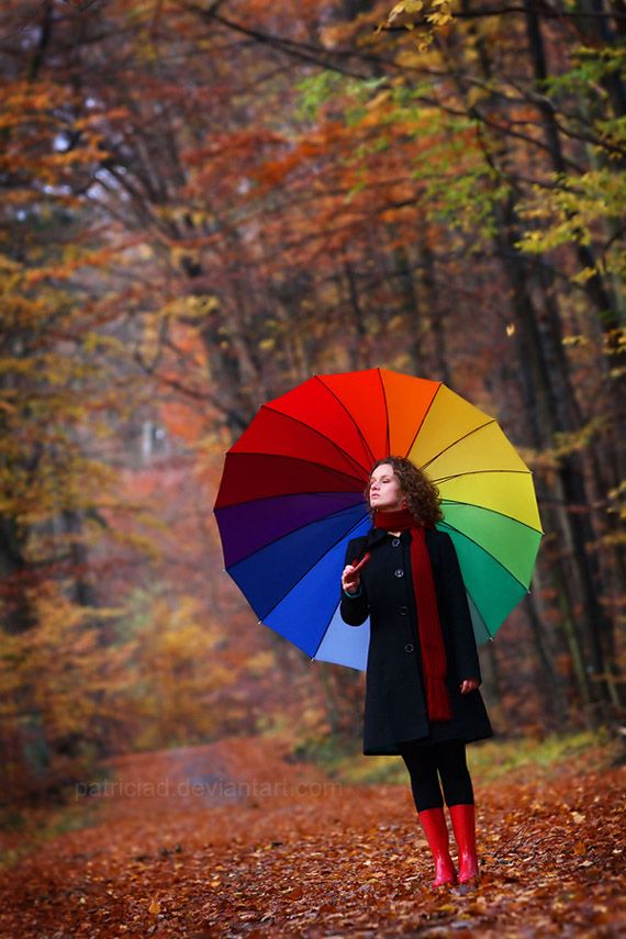 Rainbow-Umbrella2 15 Unusual Umbrellas Design Ideas