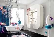5 Bathroom Designs of kids' Dreams 172 best kids bathroom decorating ideas with unique floating sink and white oval acrylic bathtub using metal leg on dark solid wood laminate flooring 5 Bathroom Designs of kids' Dreams - 172 Pouted Lifestyle Magazine