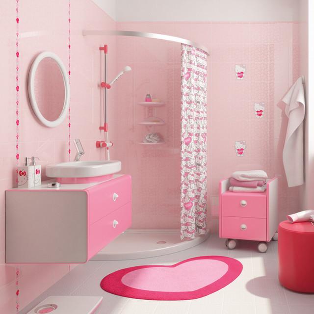 kitty bathroom2 1 5 Bathroom Designs of kids' Dreams - 14