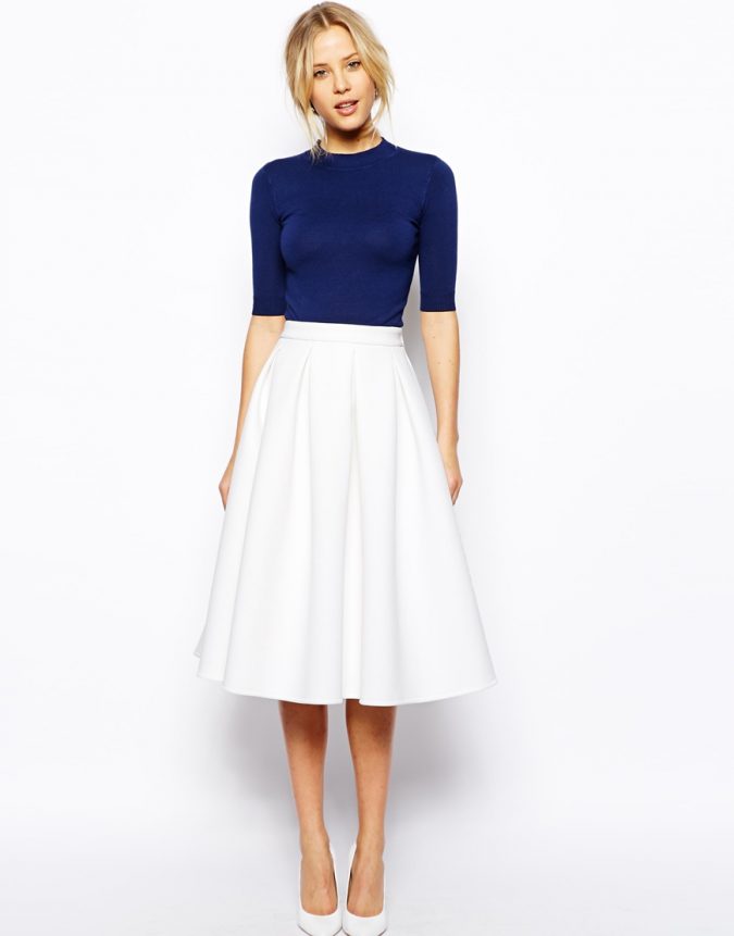 Bonded skirt3 25+ Elegant Work Outfit Ideas That Every Working Woman Should Have - 16