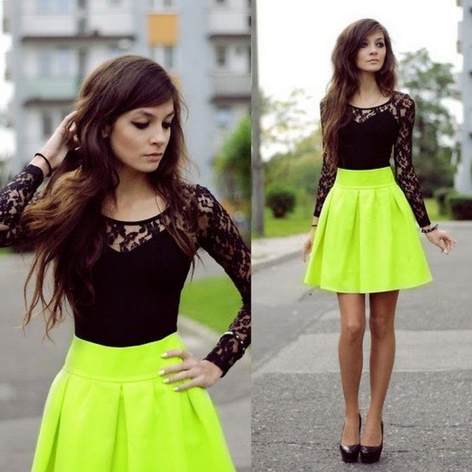 Bright Colored Short Dresses +40 Elegant Teenage Girls Summer Outfits Ideas - 18
