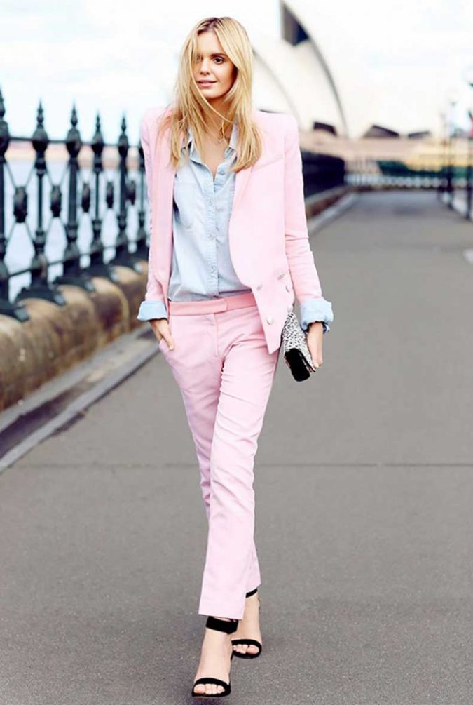 Colorful Suit 25+ Elegant Work Outfit Ideas That Every Working Woman Should Have - 46