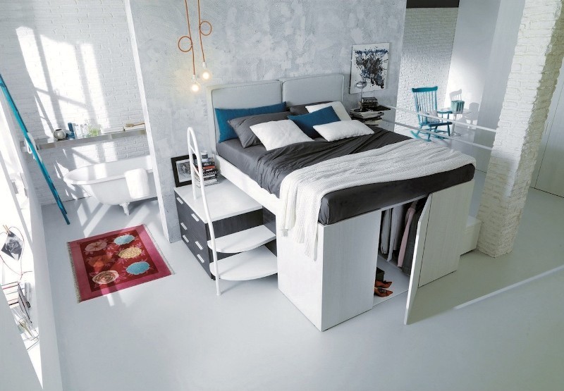 Container bed 83 Creative & Smart Space-Saving Furniture Design Ideas - 34 space-saving furniture