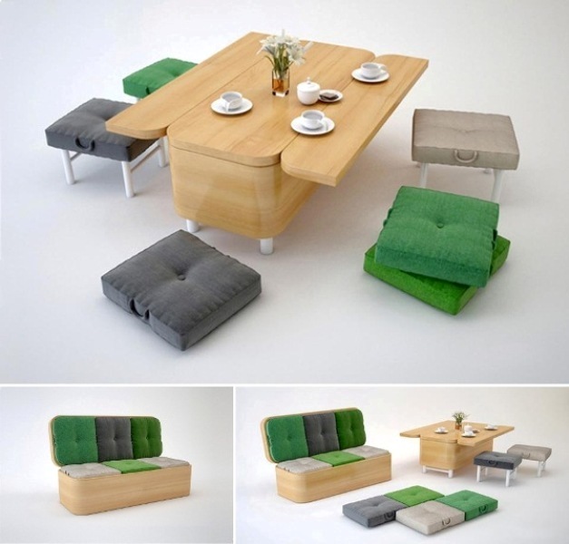 Convertible-Sofa 83 Creative & Smart Space-Saving Furniture Design Ideas in 2020