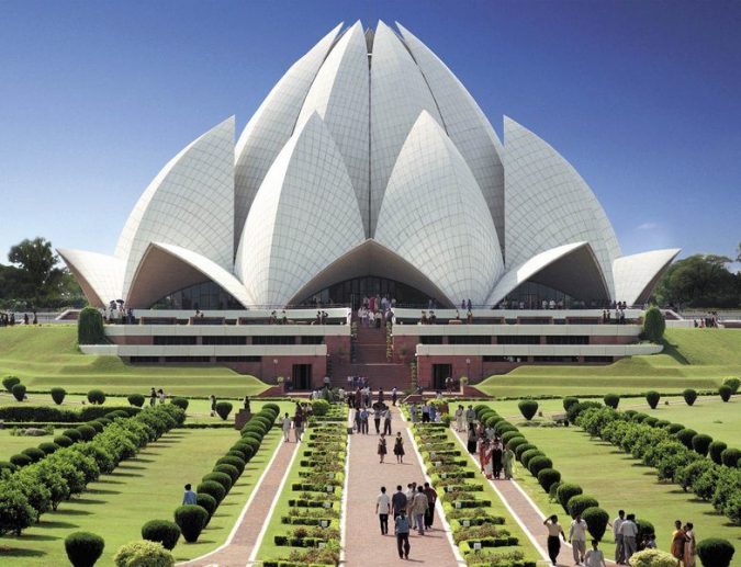 Lotus Temple India front view 15 Most Creative Building Designs in The World - 15