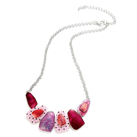 How To Hide Skin Problems And Wrinkles Using Jewelry? 114 Pink_Necklace