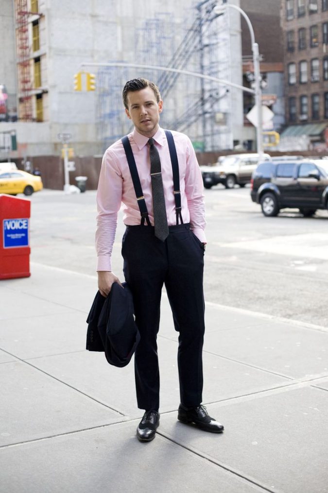 Shirt with Suspenders2 14 Splendid Wedding Outfits for Guys - 28
