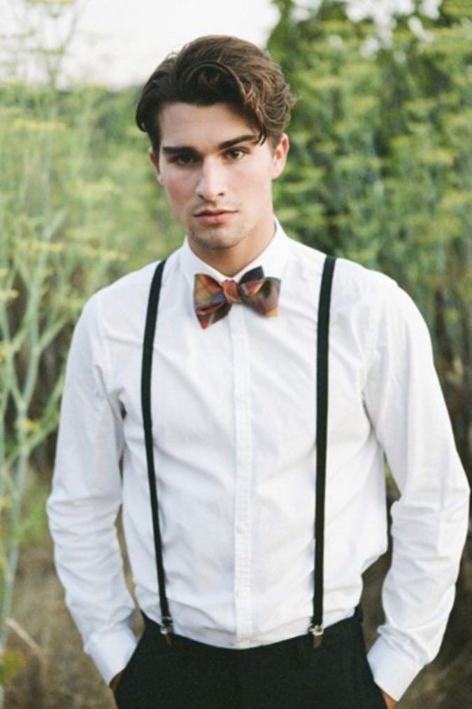 Shirt with Suspenders3 14 Splendid Wedding Outfits for Guys - 27
