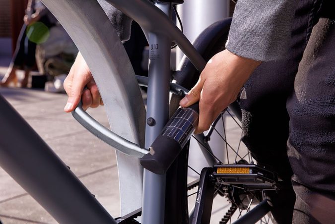 Top 12 Unusual Solar-Powered Products 22 Solar Bike Lock3 Top 12 Unusual Solar-Powered Products - 22